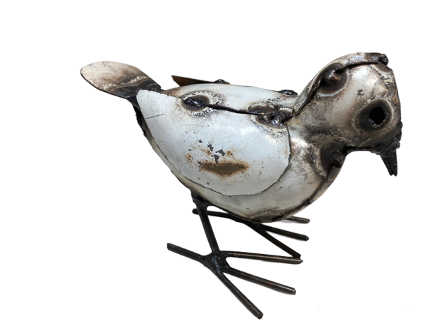 Baby Rooster Metal Sculpture by Spencer
